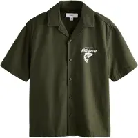 Next Camisa verde / blanco