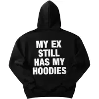 Kleidermafia Sudadera 'Oversize EX Part II Hoodie - Black and White' negro
