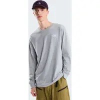 The North Face - Evolution Simple Dome Regular Long Sleeve - Camiseta de manga larga size M, gris