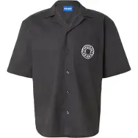 HUGO Camisa 'Eligino' negro / blanco