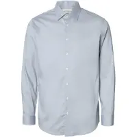 Selected Camisa crema / azul claro