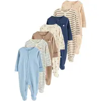 Next Pijama beige / navy / azul claro / capuchino / marrón claro