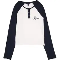 GUESS Camiseta navy / blanco