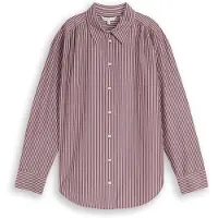 Tom Tailor Blusa ciruela / blanco