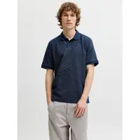 Jack & Jones Camiseta 'JJEAUSTIN' azul oscuro / blanco