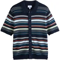 Next Cárdigan navy / azul pastel / verde pastel / naranja