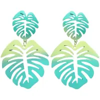 Avant Garde Pendientes 'Hedwigra' verde
