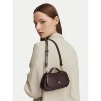 Calvin Klein Bolso de hombro oro / rojo vino