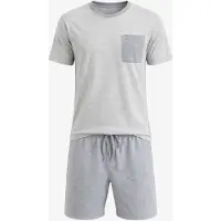 PANTONECLO Pijama corto 'Men’s Nightwear Set' gris