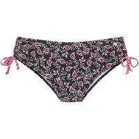 LASCANA Braga de bikini rosa oscuro / negro / blanco