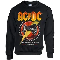 AC/DC Sudadera 'For those about to rock new' negro