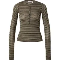 Weekday Camiseta caqui / negro