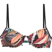 Sunseeker Top de bikini melocotón / rojo / negro / blanco