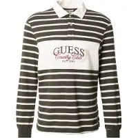 GUESS Camiseta oliva / rojo / blanco