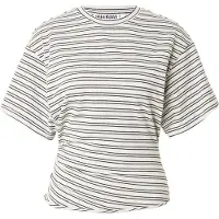 Weekday Camiseta gris / negro