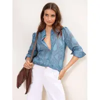 Lipsy Blusa azul paloma