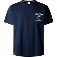 Pepe Jeans Camiseta 'Coffeet' navy / blanco