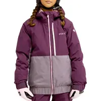 Roxy - Chaquetas de esquí niños - Crystal Clear Girl Jacket Blackberry Wine - Talla 8 años - Burdeos