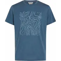 Icebreaker - Merino 150 Tech Lite S/S Tee Great Heights - Camiseta de merino size M, azul