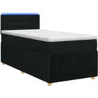 vidaXL Cama con somier y colchón de la marca , color , 100 x 200 cm, tapizada en tela