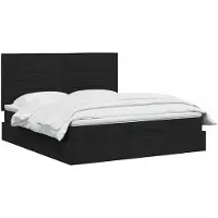 vidaXL : Otomana con estructura de cama y colchón, color , 160 x 200 cm, tapizada en tela