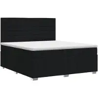vidaXL Cama con somier y colchón, color , 140 x 200 cm, tapizada en tela