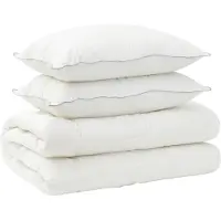 vidaXL : Juego de sábanas y fundas de almohada, 3 unidades, 200 x 200 cm, para todas las estaciones