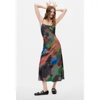 Desigual , Vestido estampado 2 en 1, Mujer, L