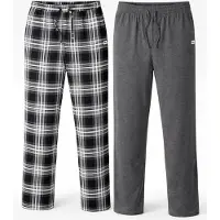 PANTONECLO Pijama largo 'Men’s Night Wear Long Pajama- 2 PCS' negro