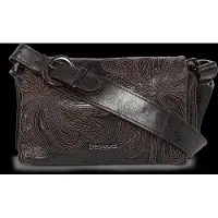 Desigual , Bolso Acolchado Pequeño, Poliuretano, MarróN, U