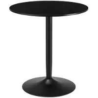 StarTech.com Mesa de comedor - Mesa redonda para 2 personas - Superficie de 70x70 cm - Estructura de plástico - Estilo moderno - Requiere montaje - Color negro