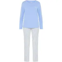 LASCANA Pijama azul / blanco