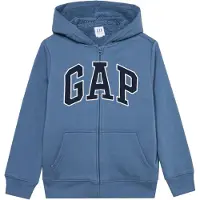 Gap Sudadera con cremallera 'SHERPA' azul / negro
