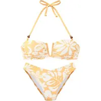 French Connection Bikini amarillo / blanco