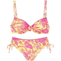 Venice beach Bikini amarillo / rosa