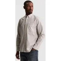 Cast iron Camisa 'Oxford shirt with stripe pattern' gris claro
