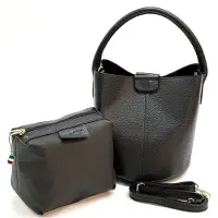 DrachenLeder Bolso de hombro negro