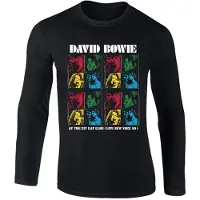 Rockshirts Camiseta 'David Bowie New York Kit Kat Club' negro