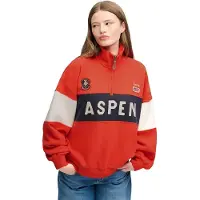 Superdry Sudadera Con Media Cremallera Preppy Ski