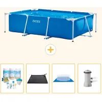 Intex Piscina rectangular de estructura - 300x200x75 cm - de 5 piezas - Modelo S20836