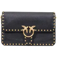 Pinko Bolso de hombro 'LOVE ONE SLOUCHY MN. STUDS SMA 107665 A2JG' negro