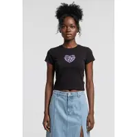Vans Barbed Heart W Tee Black Talla: L | Camisetas de Seda Outlet | Mujer | Negro