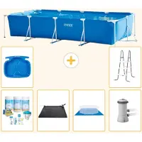 Intex Piscina rectangular de estructura - 450 x 220 x 84 cm - 7 piezas - Modelo S20850