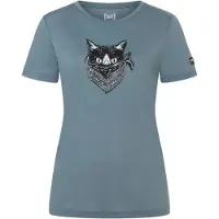 Super.natural - Women's Bandito Cat Tee - Camiseta de merino size L, gris
