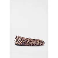 Moschino Sheepskin Ballerina Brown Talla: 36 | Bailarinas Outlet | Mujer | Marrón