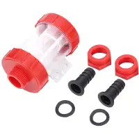 Gistuch Bomba de agua para agricultura con filtro de malla integrado, de alto caudal y transparente (rosca G3/4 pulgadas)
