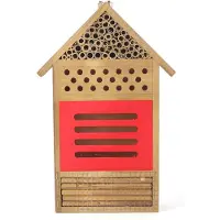 Gistuch Casa para insectos xilófagos y abejas, habitación para escarabajos que se alimentan de madera, hotel para insectos, refugio, decoración para el jardín, nidos, caja