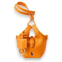 Ralph Lauren para mujer. 427P17791006 Adorno Polo Play de piel para bolso naranja (OSFA), Casual, outlet 2026.
