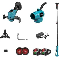 OEM Cortacésped a batería, herramienta eléctrica de 2500W, función de soplador de hojas, juego de 2 baterías