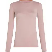 Icebreaker - Ropa interior térmica mujer - W Merino 260 Oasis LS Crewe Pink Quartz de Lana - Talla L - Rosa